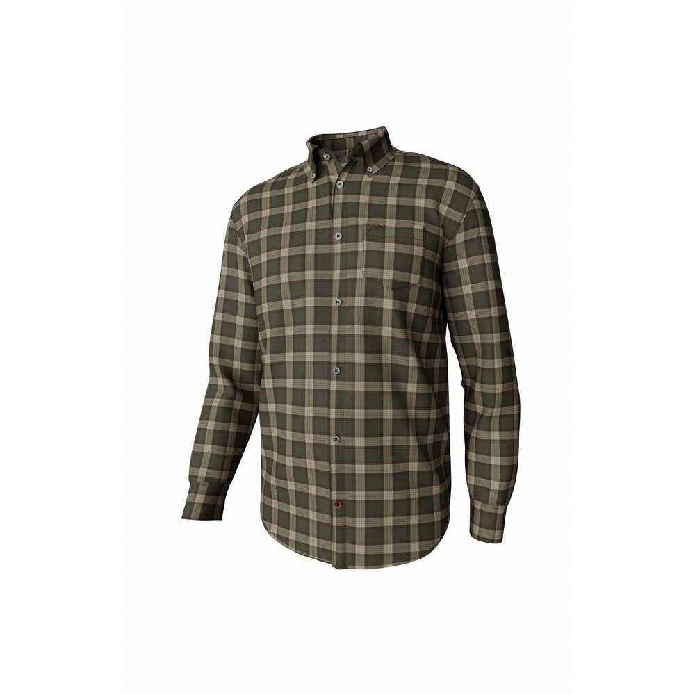 NEW SOUTHERN POINT CO. men's hadley brushed long sleeve button down shirt in win